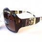 Womens Sunglasses & Shades with Brown Lens & Multi-color Brown Frames, Brand NEW
