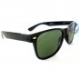 Men Sunglasses Wayfarer Style Black Frame with Light Green Lens  - NEW!