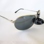 Brand New Aviator Men's Sunglasses With Light Black Lens & Silver Metal Frames