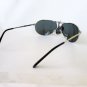 Brand New Aviator Men's Sunglasses With Light Black Lens & Silver Metal Frames