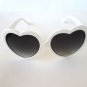 Good Style Women Oval or Heart Shape Sunglasses With Smoke Lens & Whited Frames