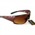 Light Weight Outdoor Men Sporty Sunglasses and Shades with Brown Lens & Frames