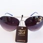 Multi-color Women's Aviator Oval Sunglasses with Metal Plastic Color Frames