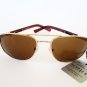 Multi-color Men's Brown Aviator Sunglasses With Brown Lens and Gold Metal Frames