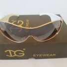 Top Seller Big Lens Shield Oval Shape Women Sunglasses & Shades With Brown Lens