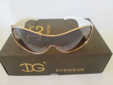Top Seller Big Lens Shield Oval Shape Women Sunglasses & Shades With Brown Lens