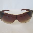 Top Seller Shield - Oval Lens Women Sunglasses, Shades & Eyewear with Brown Lens