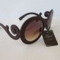 Top Seller Style For Women Sunglasses with Brown Lens & Burgundy Swirl Frames