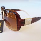 Popular Style High Fashion Brand New Women's Oval Lens Brown Sunglasses & Shades