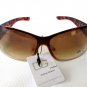 Popular Style High Fashion Women Shield Sunglasses with Tortoise & Black Frames