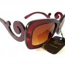 Top Seller New Design Women Sunglasses & Shades with Brown Lens & Swirl Frames