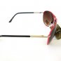 New Arrival Women's Aviator Sunglasses Shades with Brown Lens & Orange Frames