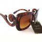 Popular Style High Fashion Brown Sunglasses With Baroque Frames for Women - NEW