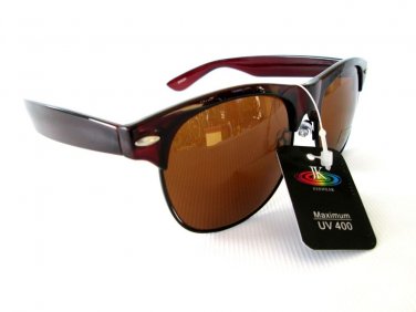 Popular Style Dark Brown Wayfarer, Aviator Men's Sunglasses With Brown Lens!