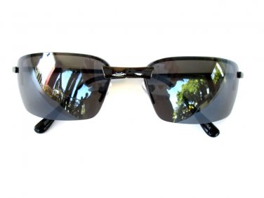 Women's Sunglasses With Small Black Lens, Rectangular Semi-Square Lens - NEW