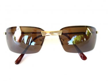 Women Sunglasses With Small Brown Lens, Rectangular or Semi Square Lens - NEW