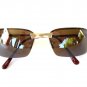 Women Sunglasses With Small Brown Lens, Rectangular or Semi Square Lens - NEW