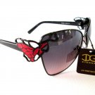 New Arrival High Fashion Women Sunglasses With Butterfly Shape Smoked Lens