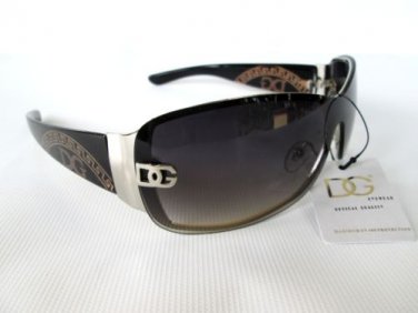 Good New Popular Style Women's Shield Sunglasses with Black and Tortoise Frames