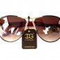 Newest Arrival Women's Oval Round Aviator Fashion Sunglasses With Brown Lens