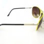 Latest Popular Style Women's Aviator Sunglasses with Brown Lens & Yellow Frames