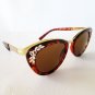 Brand New Popular Style Top Seller Cat Eye Sunglasses with Black & Brown Lens.