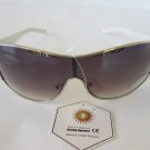 White Butterfly Frames For Women's Shield Sunglasses, Shades With Big Smoke Len