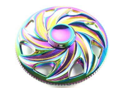 Fidget Finger Spinner Hand Focus Spin Steel EDC Bearing Stress ADHD ABS Toy Gift 02080-FSCIRFIREnMI