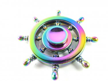 Fidget Finger Spinner Hand Focus Spin Steel EDC Bearing Stress ADHD ABS Toy Gift 02081-FSWHEELnnMI