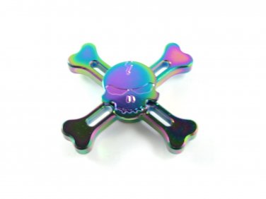 Fidget Finger Spinner Hand Focus Spin Steel EDC Bearing Stress ADHD ABS Toy Gift 02094-FSSKULLHnMI