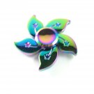 Fidget Finger Spinner Hand Focus Spin Steel EDC Bearing Stress ADHD ABS Toy Gift 02096-FS5LEAFSTARnM