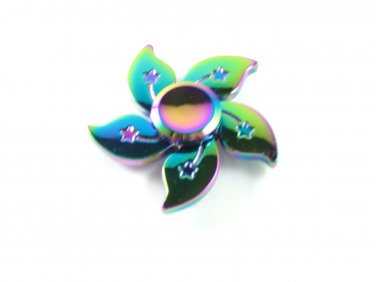 Fidget Finger Spinner Hand Focus Spin Steel EDC Bearing Stress ADHD ABS Toy Gift 02096-FS5LEAFSTARnM