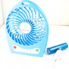 Blue Hadata Battery Portable Rechargeable Turbo Fan+Micro USB Charging Cable 03965-MnUSBFANnnnnL