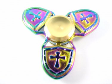 Fidget Finger Spinner Hand Focus Spin Steel EDC Bearing Stress ADHD ABS Toy Gift 02021-FSCROSSnnnMI