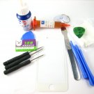 Front Glass Screen+Repair Tools Glue Set for APPLE Iphone 5 5S 5C~White 03691-MATSiP5nnnW-TG