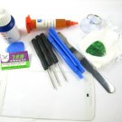 Front Glass Screen+Repair Tools Glue Set for Motorola Moto G2 XT1063~White 03712-MSTSMOTOG2W-TG