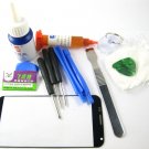 Front Glass Screen+Repair Tools Glue Set for Motorola Moto X XT1053~Black 03706-MSTSMOTOXnB-TG