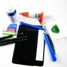 Front Glass Screen+Repair Tools Glue Set for Samsung Galaxy S2 i9100~Black 03667-MSTSi9100nB-TG