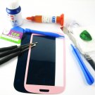 Front Glass Screen+Repair Tools Glue Set for Samsung Galaxy S3 i9300 i9305~Pink 03674-MSTSi9300nI-TG