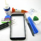 Front Glass Screen+Repair Tools Glue Set+Frame for Moto X~Black 03708-MSTSMOTOXFB-TG