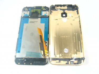 Full LCD Display+Back Battery Cover+Frame For HTC One M9~Gold 05065-MHCLONEM9nnnD