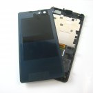 Full LCD Display+Back Battery Cover+Frame For Sony Xperia Z1 Compact~Black 04407-MECLXperZ1CnB