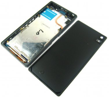 Full LCD Display+Back Battery Cover+Frame For Sony Xperia Z2 D6502~Black 03598-MECLXperiaZ2B