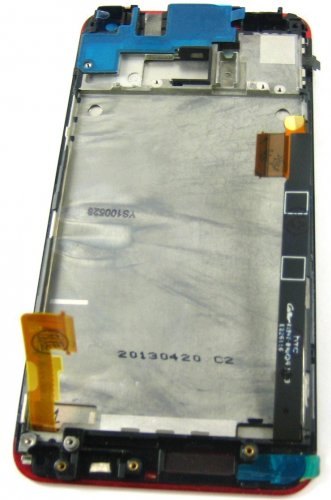 Full LCD Display+Touch Screen+Frame FOR New HTC One 801e M7 801s~Red 02864-MHLFONEFnnnnR