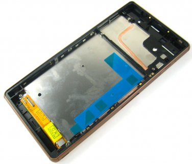 Full LCD Display+Touch Screen+Frame FOR Sony Xperia Z3 D6643 L55T L55U~Gold 03840-MELFXperiaZ3FnN