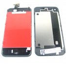 NEW LCD Display+Touch Screen+Home Button+Back Cover For IPhone 4~Black 04566-MACLIP4LBHBnnnnB