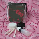 Black Hello Kitty Contact Travel/Home Lense Case