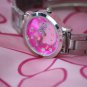 New Hello Kitty Pink Dial Wrist Quartz Watch