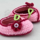 Breath Free Baby girl hand-knit shoe BS02 High quality Yarn