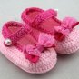 Breath Free Baby girl hand-knit shoe BS03 High quality Yarn